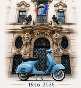 L’Ambasciata d’Italia a Praga apre le porte per celebrare gli ottant’anni della Vespa