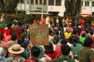 Singapore investe miliardi per adattarsi al cambiamento climatico, ma la deforestazione persiste. 
Adattamenti climatici a Singapore: investimenti contro deforestazione.