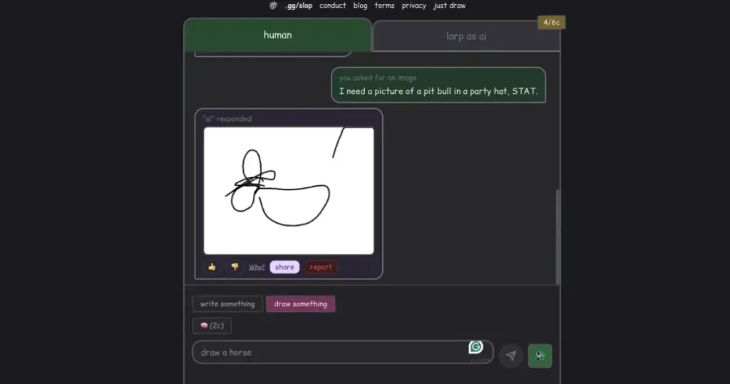 Divertiti a interpretare un chatbot e ironizza sulle stranezze dell’Intelligenza Artificiale!