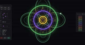 Crea composizioni musicali con Spirograph: Doodle generative nel tuo browser.