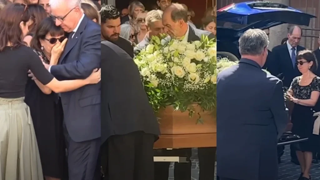 Eugenia Roccella: “Continueremo a camminare mano nella mano” ai funerali del marito.