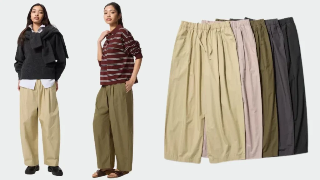 Lightweight £25 trousers from Uniqlo: perfect alternative to jeans for now.