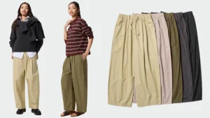Lightweight £25 trousers from Uniqlo: perfect alternative to jeans for now.
