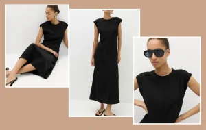 Scopri il bestseller M&S: il midi dress nero di £42 che conquista estate e autunno.