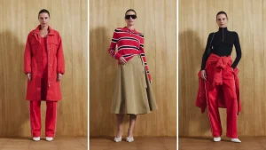 M&S unveils new sports luxe collection in fashionable Poppy Red palette for the season.