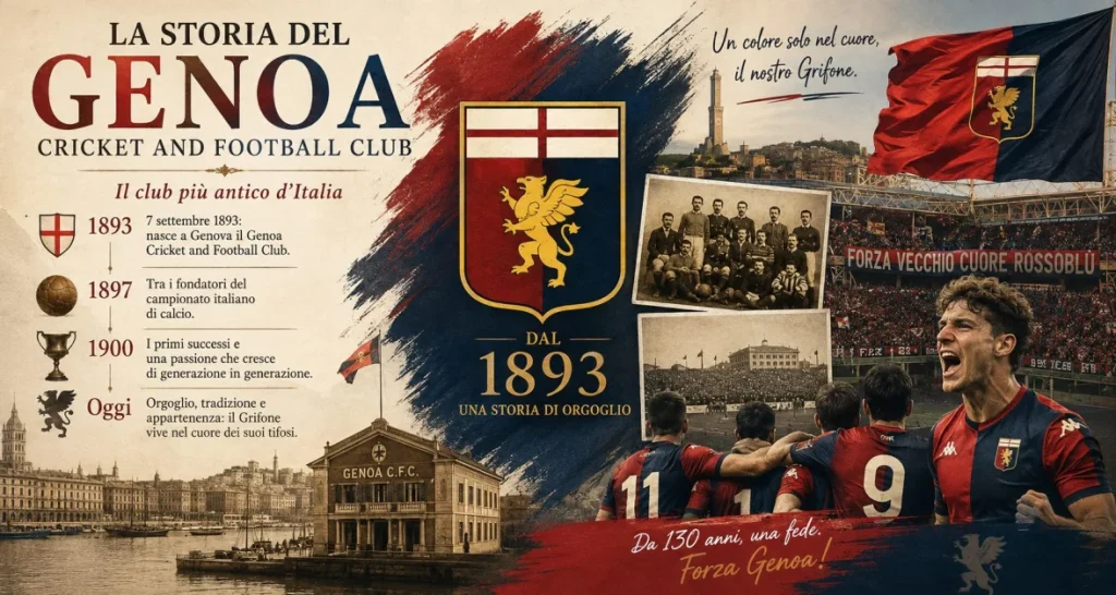 Genoa CFC: la storia anglo-italiana del club più antico d’Italia e il suo legame con il Consolato Britannica.