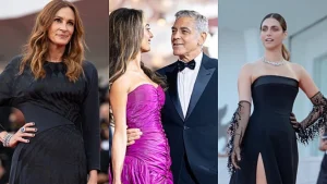 Festival di Venezia 2026: i look indimenticabili sul red carpet da Julia Roberts a George Clooney.