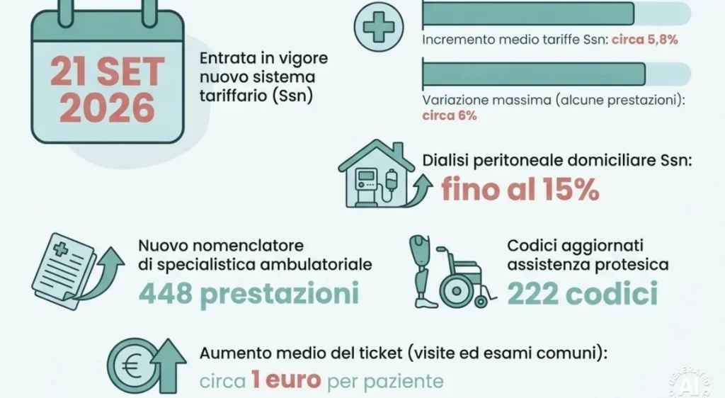 Aumento tariffe visite mediche ed esami dal 21 settembre: Impatto sui ticket ridotti.