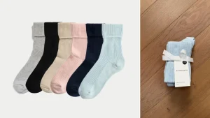 Ultimo lusso: calzini in cashmere M&S a £30, lavabili in lavatrice. Ideali per regali!