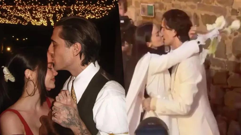 Damiano David e Dove Cameron si sposano: immagini esclusive e video del matrimonio celebrato