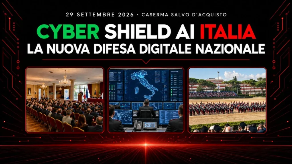 Difesa digitale, AI e sicurezza nazionale: il 29 settembre a Roma il vertice “CyberShield AI Italia”