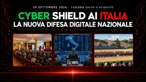 Difesa digitale, AI e sicurezza nazionale: il 29 settembre a Roma il vertice “CyberShield AI Italia”