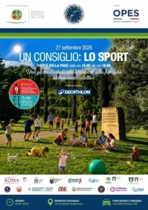 “Un Consiglio: lo sport”, prove gratuite e screening al Parco della Pace a Roma