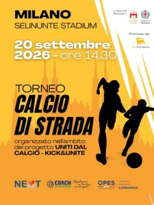 “Uniti dal Calcio – Kick & Unite”, il 20 settembre a Milano il progetto sul calcio di strada come strumento di inclusione