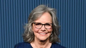 Sally Field stuns in elegant blue gown, proving sequins can be understated