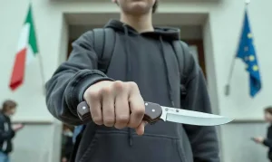 Studente bloccato dai carabinieri per progetto di accoltellare prof esposto su internet.