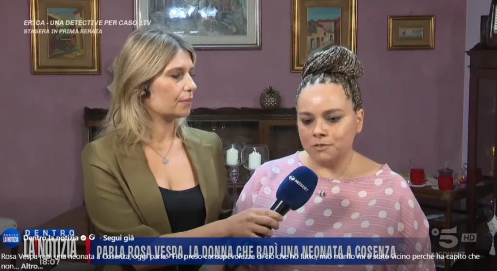 Polemica su Rosa Vespa a Dentro la notizia: intervista di Nuzzi scatena reazioni sui social.