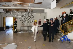 Scuola colpita da tromba d’aria: istituzioni e politica lodano coraggio e determinazione del personale.