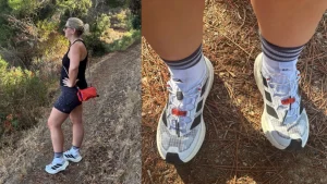 Supportive Adidas walking shoes keep your ankles stable during week in Andalucía.