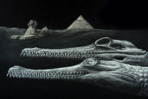 Scoperta nuova specie di coccodrillo fossilizzata nella pietra usata per costruire la Grande Sfinge d’Egitto.