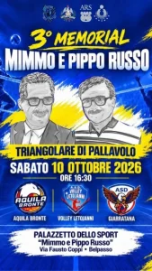 Volley, a Belpasso la terza edizione del triangolare “Memorial Mimmo e Pippo Russo”