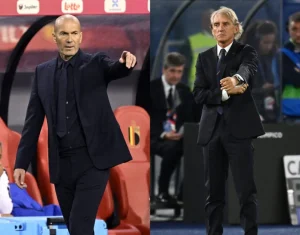 Zidane contro Mancini, quando il “10” è vincente anche in panchina
