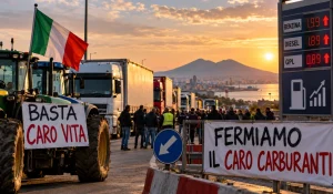 Proteste al Sud Italia contro il caro vita e carburanti: rischio di blocco del Paese.