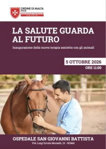 Pet Therapy, a Roma il 5 ottobre la nuova frontiera della riabilitazione al San Giovanni Battista
